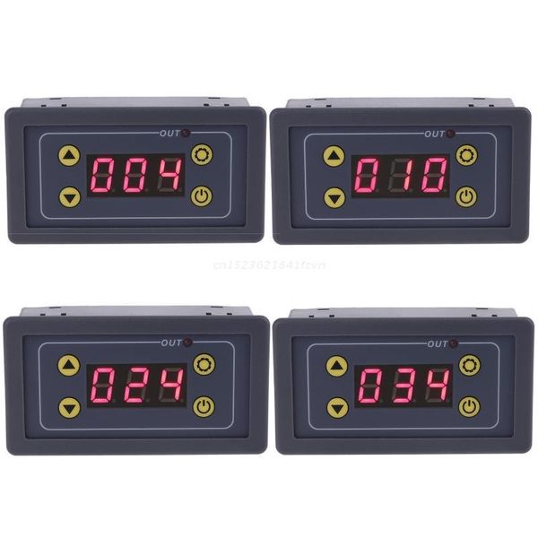 Timer 5-24VDC 110V-220VAC Display a LED Digital Time Delay Modulo relè Temporizzazione Ciclo Timer Interruttore di controllo Dropship