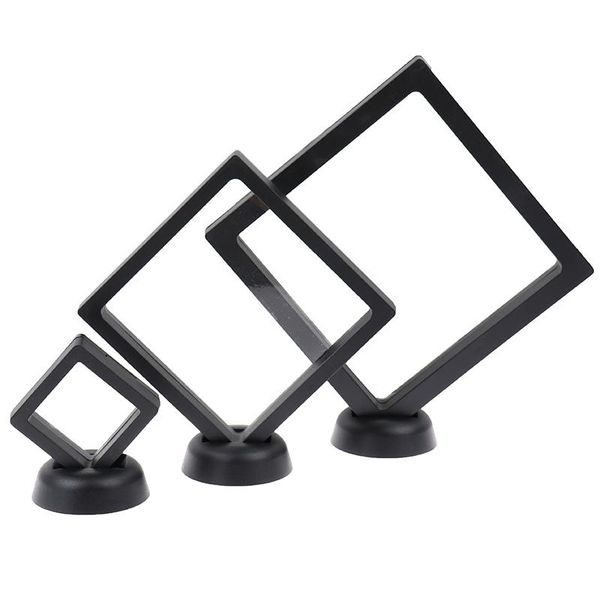 

square 3d floating jewelry coin display frame holder box case stand home decorations