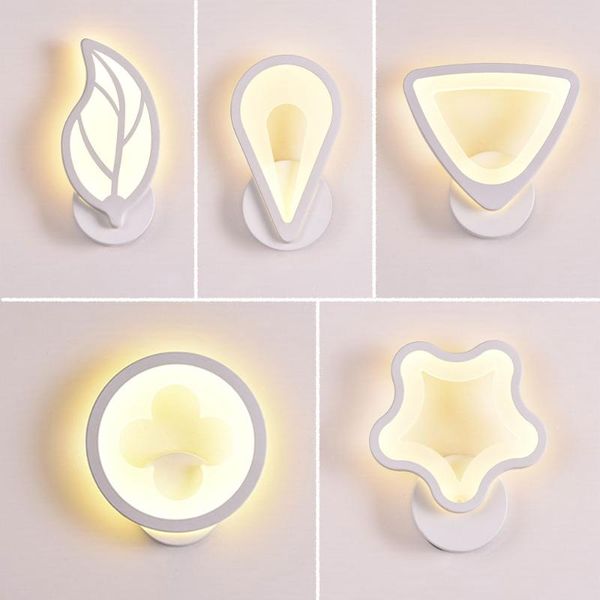 

wall lamp led simple and warm bedroom bedside indoor circular creative corridor aisle living room arts light 220v