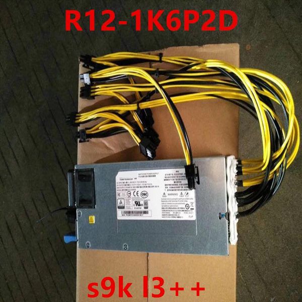 

new psu for chicony single 12v s9k l3++ 1200w 1400w 1600w power supply r12-1k6p2d