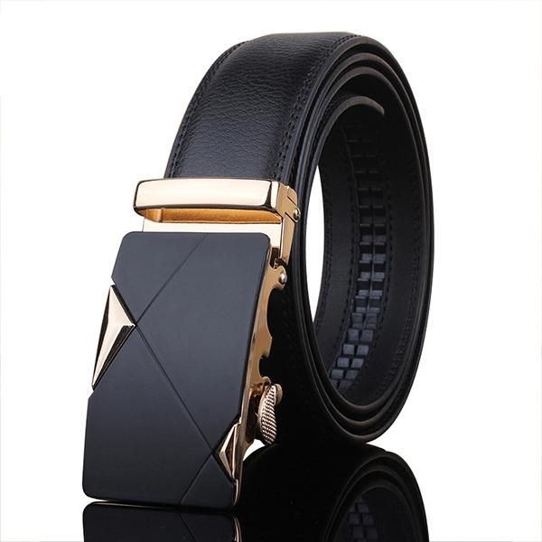 

belts mens business style belt designer leather strap male automatic buckle for men girdle jeans 2021, Black;brown