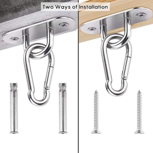 

accessories mount bracket for suspension straps gymnastic rings aerial yoga swing hammock ceiling stainless steel wall