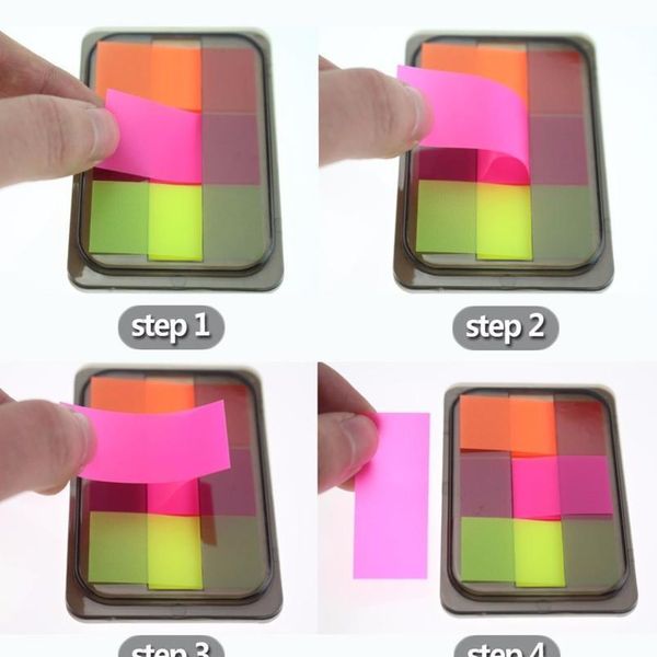 

30 sheets/pack page marker page index tabs fluorescent sticky note for page markers 30 she qylhfk