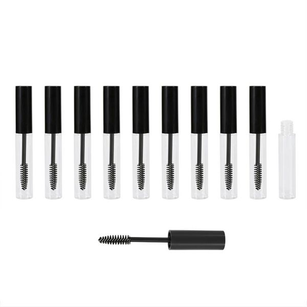 

10pcs 10ml empty mascara tube with eyelash bottles cosmetic container 10ml plastic bottle mascara eyelash refillable makeup cont