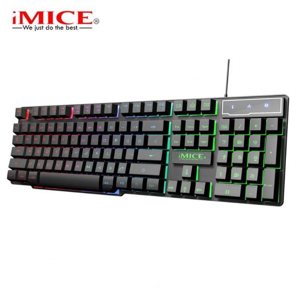 

keyboards imice ak-600 keyboard plug and play with liquid diversion hole consumer electronics gamer fo