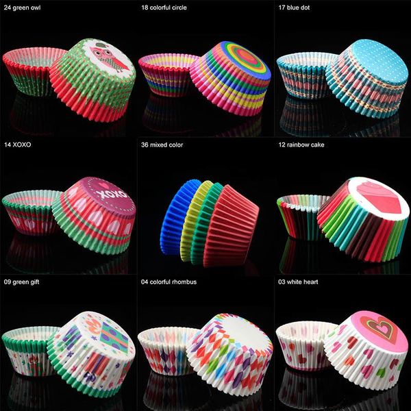 

other event & party supplies 100pcs/pack cake muffin cupcake paper cups box liner kitchen baking accessories mold small boxes