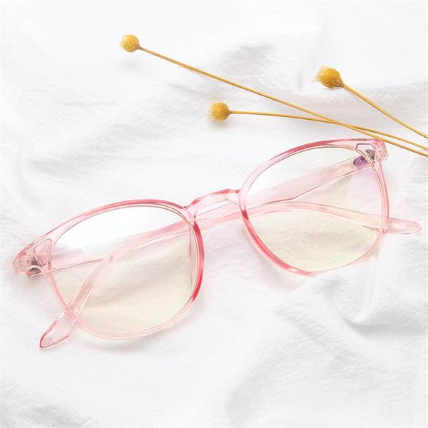 

fashion sunglasses frames plastic glasses round female men nerd transparent optical computer, Black