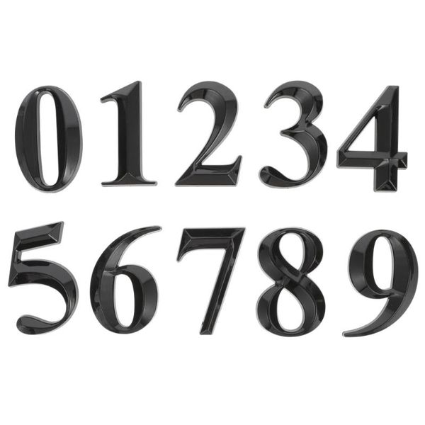 

wall clocks 10pcs number sign modern plaque house el door address digits stickers