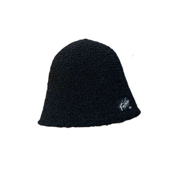 

japanese and korean version of versatile letter paste cloth fisherman hat autumn winter student leisure basin dome shows small face,, Blue;gray