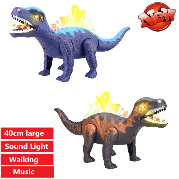 

electric dinosaur toy high simulation dragon dinosaur can flash light with sound light effect music kid play toy educational toy