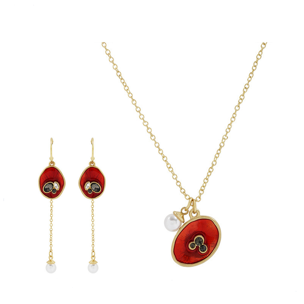 

dangle & chandelier simple and enamel drop crystal earrings necklace bracelet mother's day gift, Silver