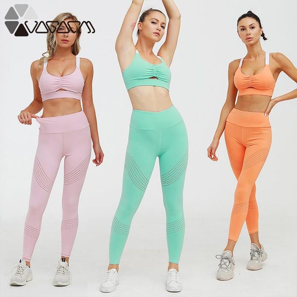

seamless 2pcs/set women yoga set backless padded bra and high waist sport leggings stretchy gym wear fitness workout suits, White;red