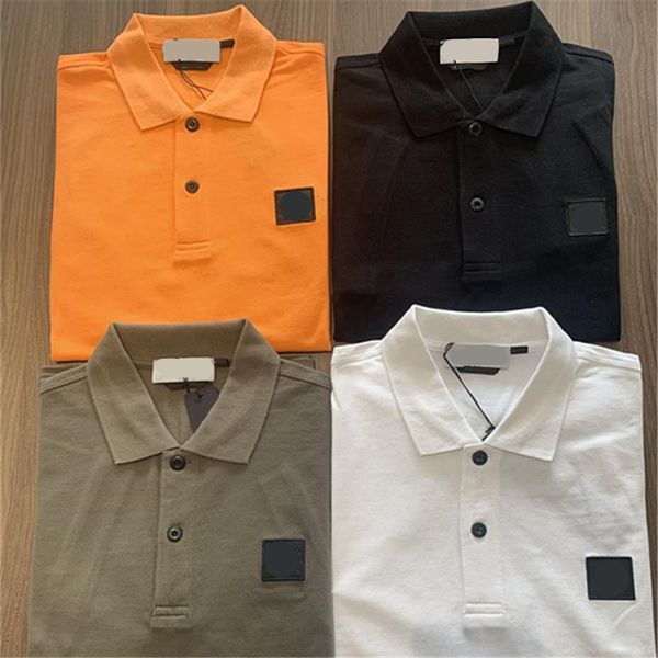 

Summer fashion Solid color Men's Polos leisure time Couple short sleeves Simple embroidery logo motion polo shirt, Gray