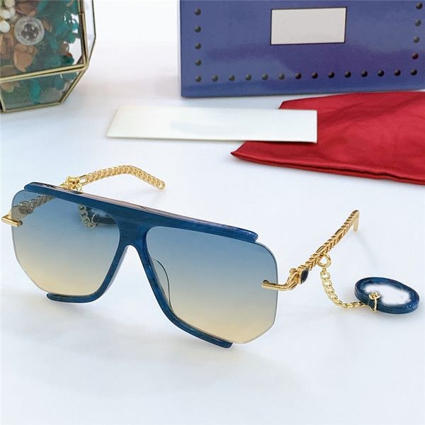 

leisure letter pendant sunglasses designer half frame eyewear metal chain sun glasses women summer travel eyeglasses