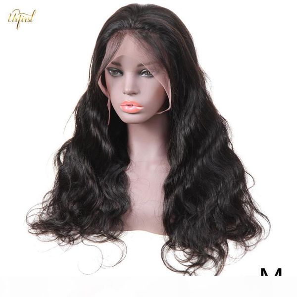

body wave lace front human hair wigs malaysian middle part human hair wigs for black women lace wig pre plucked, Black;brown