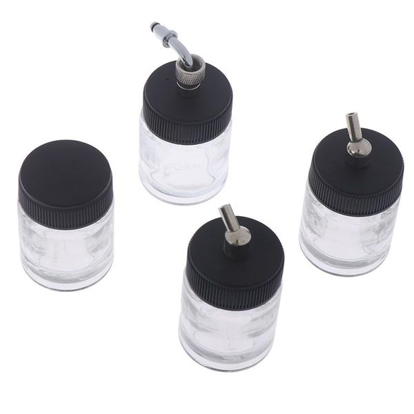 

1 pcs 22cc airbrush paint glass tattoo bottle jar suction lid spray pot drawing nail art tool
