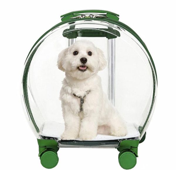 

dog car seat covers pet carrier on wheels fully transparent trolley carry bag airline approved cabin travel