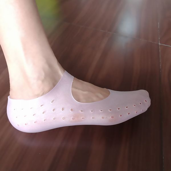 

1 pair silicone gel heel sock moisturizing for cracked foot skin care sn-hot