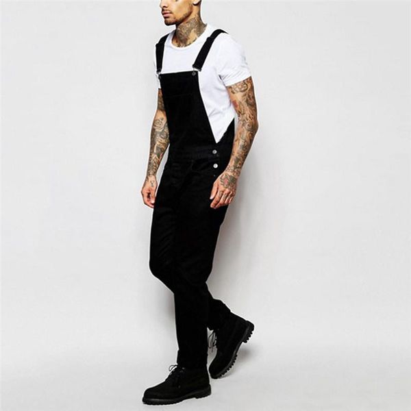 

calca pocket for women overall jeans jeans e21 overall boyfriend mens suspender pants streetwear masculino jumpsuit ovpde, Black
