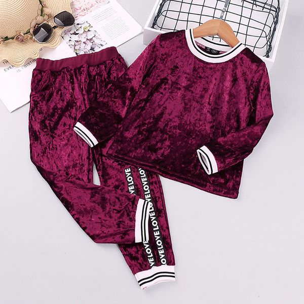 

2021 new 2pcs autumn baby kids fannel pullover and casual pants newborn kid girls clothes outfits set 2-6years vlw0, White