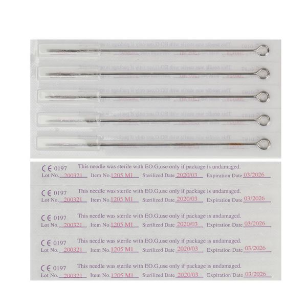 

100pieces/box assorted sterilized tattoo needles mixed 5/7/9m1 3/5/7rl 9/5/7/9rs round liner disposable tattoo needles tipsscouts