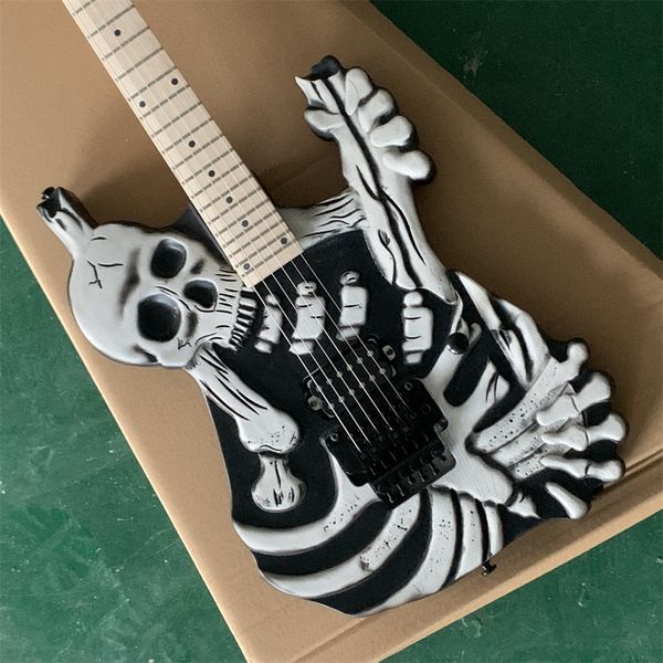 

wholesale guitar skull guitar electric guitar hand carved made in china cool