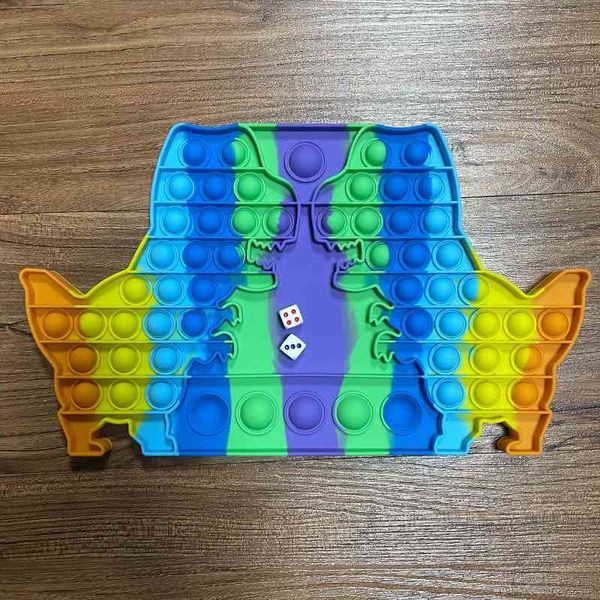 

new dinosaur large-size double chess board rodent killing pioneer deskpuzzle toy game