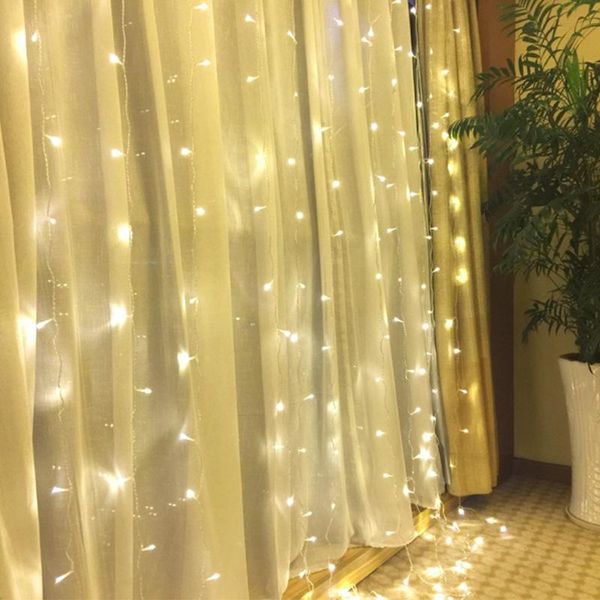 

strings 3*3m led lights, icicle curtain wedding christmas decoration string large-scale project lighting