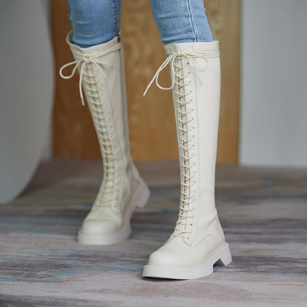 

boots 2021 winter stretch bag legs are thinner knight, Black