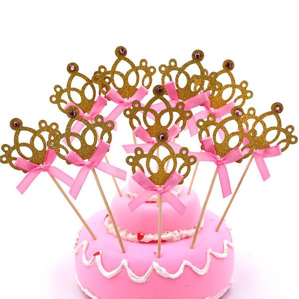 

other event & party supplies 10pcs birthday decoration kids baby boy girl princess crown flower cake ers wedding decor cupcake