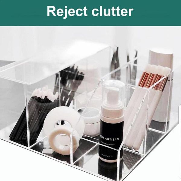 

eyebrow tools & stencils eyelash tool box dust-proof beauty tweezers organizer unique storage hole dustproof and waterproof large capacity