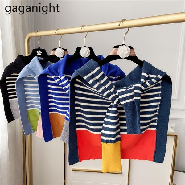 

women's knits & tees gaganight women sweater cardigan fashion striped knitted ladies spring autumn kardigan arrivals kardigans shawl ch, White