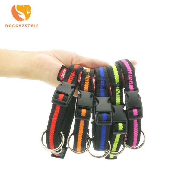

dog collars & leashes adjustable pet collar nylon clip buckle head size s/m/l/xl puppy large drop