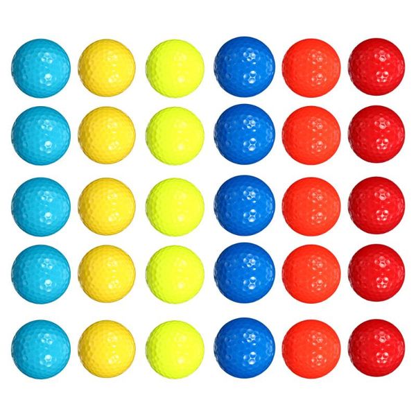 

golf balls 30pcs practice synthetic rubber beginners training golfs