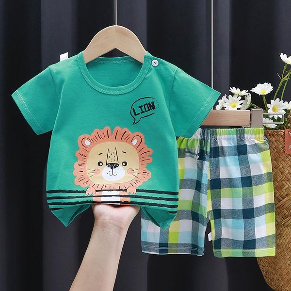 

clothing sets summer infant born cotton short sleeves clothes suits + pants baby toddler boy kids children girl outfits, White