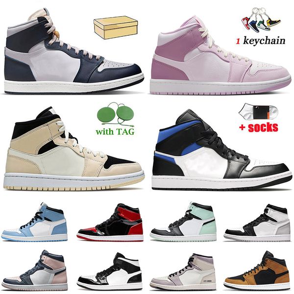 

fashion 2022 with box jumpman 1s georgetown racer blue basketball shoes 1 mid barely orange high og nrg igloo stage haze valentines day 2022