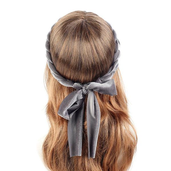 

beanie/skull caps fashion braid knitted hairband for women solid head wrap twist hairbands elastic bandage handmade turban hair accessories, Blue;gray
