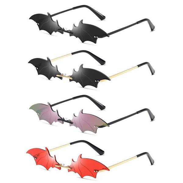 

party masks sunglasses irregular hippie shade with colored lenses bat shape f3me