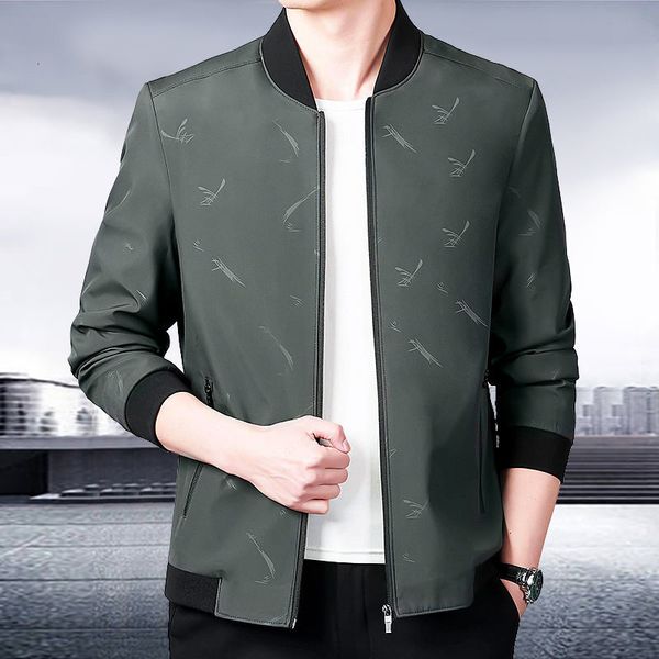 

2021 elegant men's spring fashion fine suit baseball male jacket vtyf, Black;brown