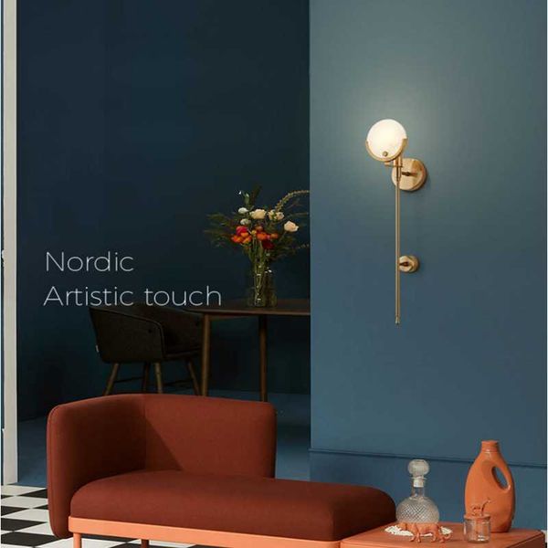 

wall lamp light luxury chandelier living room simple modern atmosphere dining bedroom marble nordic lamps