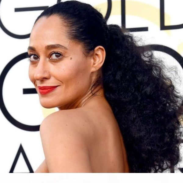 

celebrity kinky curly ponytail human hair piece natural color textured drawstring malaysian hair pony tail 120g 140g 160g, Black