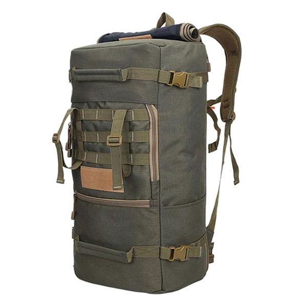 

outdoor bags 50l camping backpack sports hike mountaineering bag men's hiking rucksack travel green
