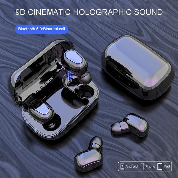 

bluetooth wireless headphones noise cancelling electric wireless touch binaural sports mini in-ear headphones