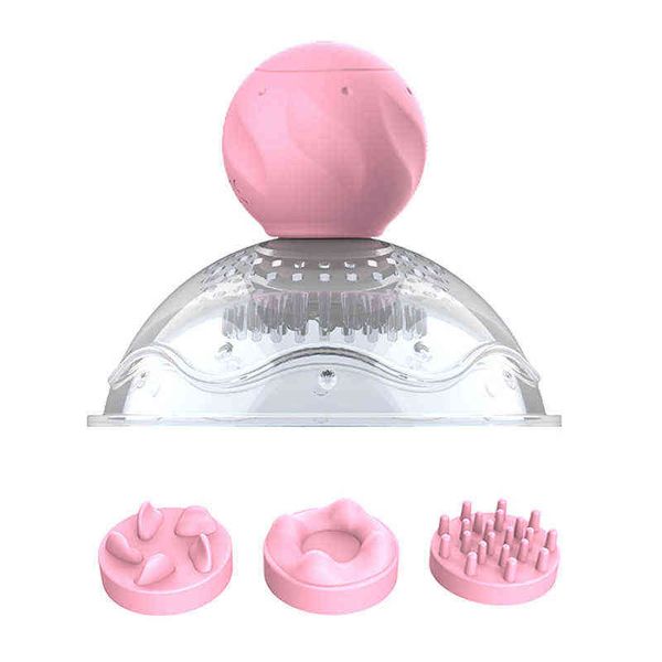 NXY Pump Toys 3 Zubehör Nippel Rotierende Stimulation Brust BH Massagegerät Zunge Lecken Vibrator Weiblicher Masturbator Sex Für Frauen 1125