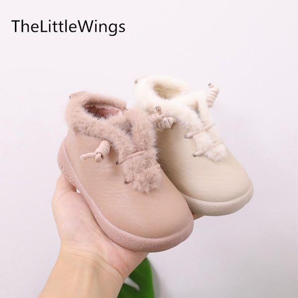 

sneakers 2021 winter children 0-3 years old baby girl non-slip soft bottom casual keep warm flat toddler shoes, Black;red