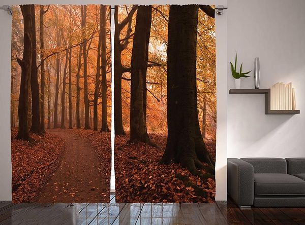 

curtain & drapes canopy decor curtains fall season hiking walkway enchanted forest window for living room bedroom