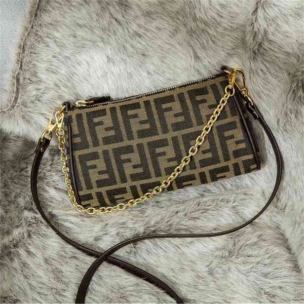 

fend outlet fandi format niche design net red mahjong female old flower bag summer ff middle ancient chain designer handbag yw b68r
