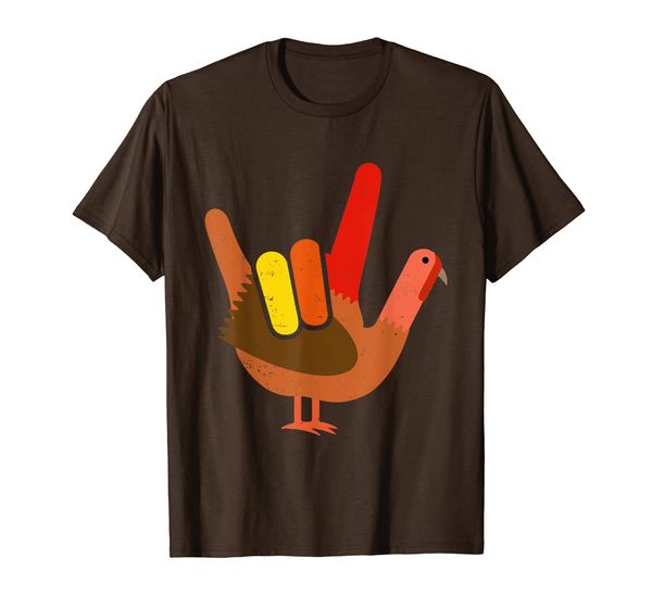 

funny american sign language thanksgiving turkey gift t-shirt, White;black