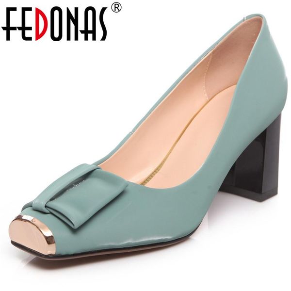 

dress shoes fedonas sweet fashion woman 2021 shallow party wedding women summer autumn est pumps for, Black