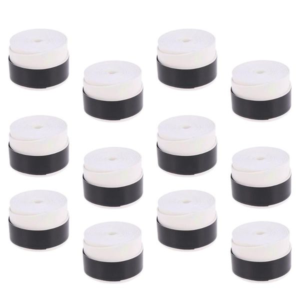 

sweatband 12pcs racket overgrips anti-slip tennis grip tapes, Yellow;black